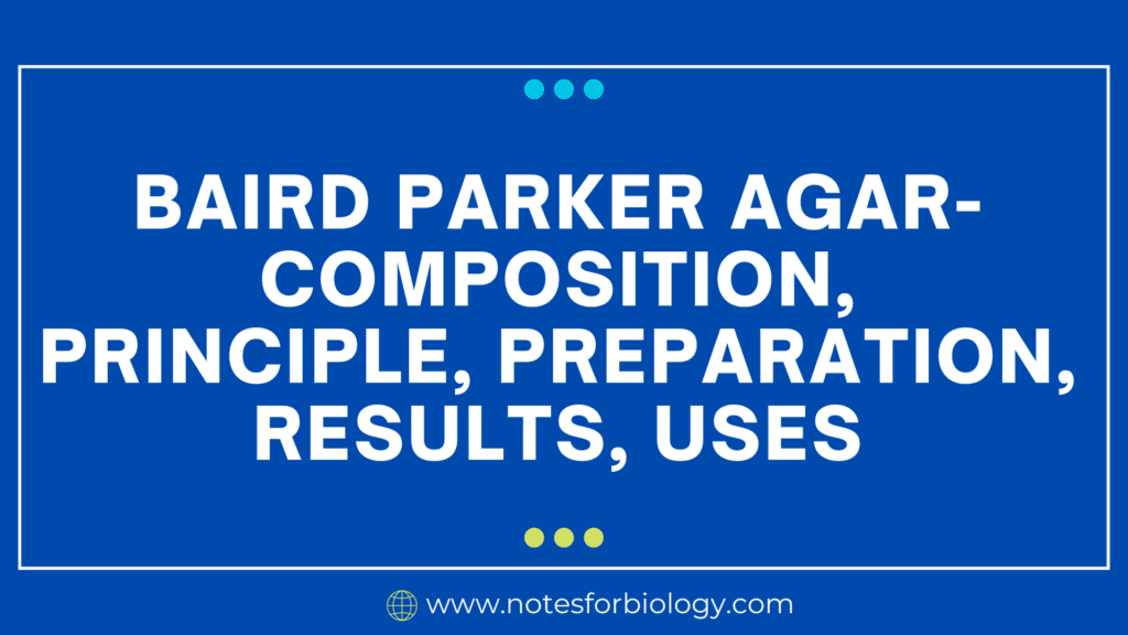 Baird Parker Agar Composition
