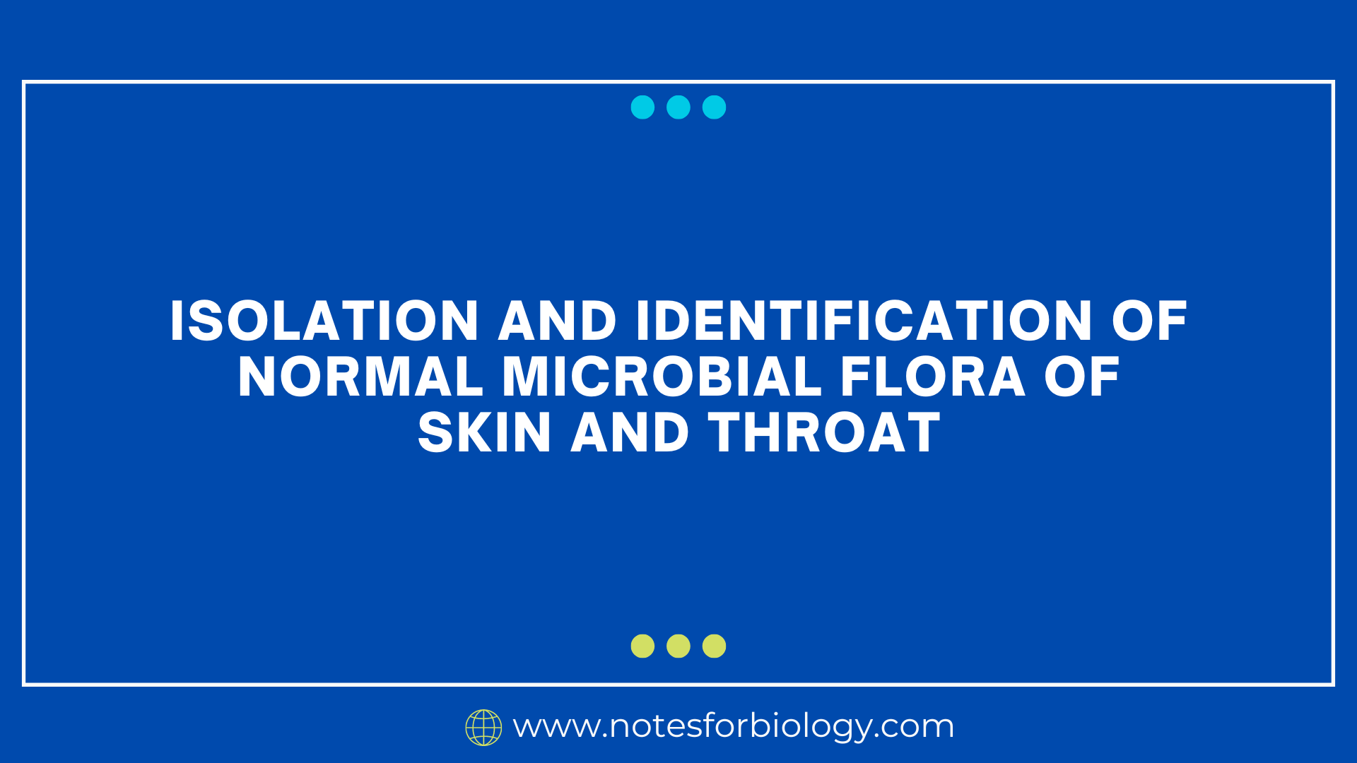 normal microbial flora of skin and throat