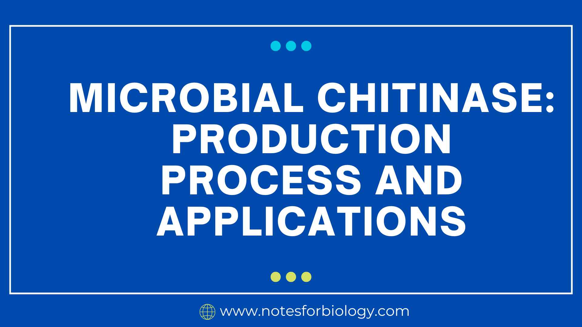 Microbial Chitinase: production process and applications