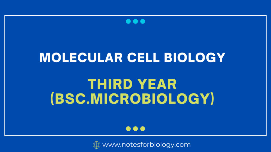 Molecular Cell Biology