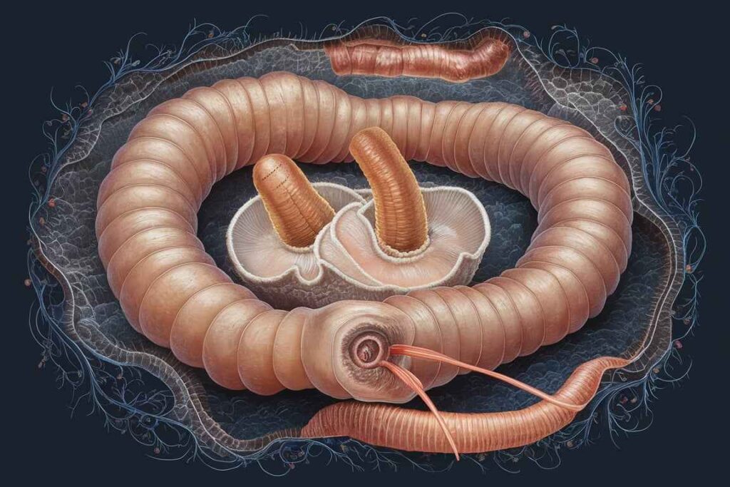 Reproductive System of earthworm