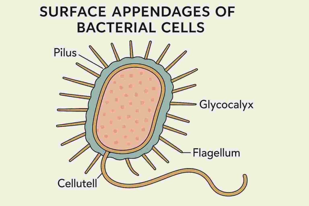 Surface Appendages of Bacterial Cells
